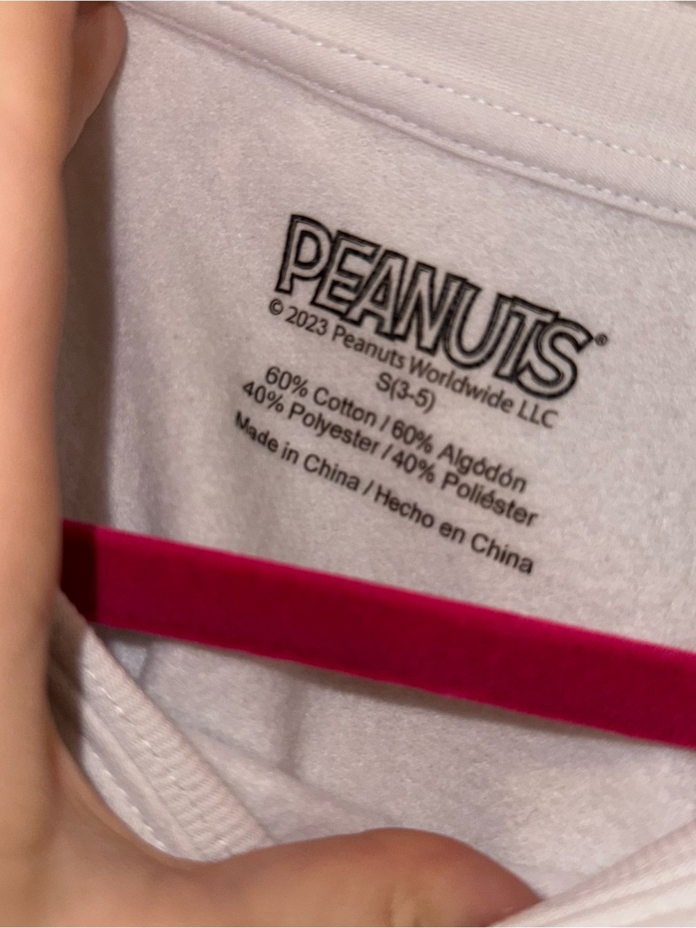 Peanuts White Crewneck Sweatshirt with Black Snoopy Graphic - Picture 2 of 3